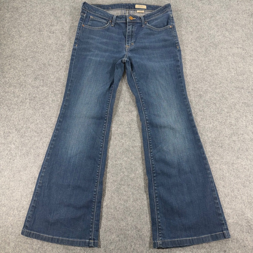 &Flary Womens Blue Flared Leg Regular Waist Jeans Size 30x32